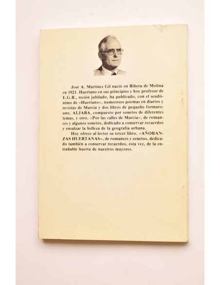 Añoranzas huertanas. Romances y sonetos