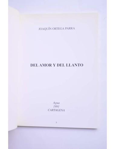 Del amor y del llanto