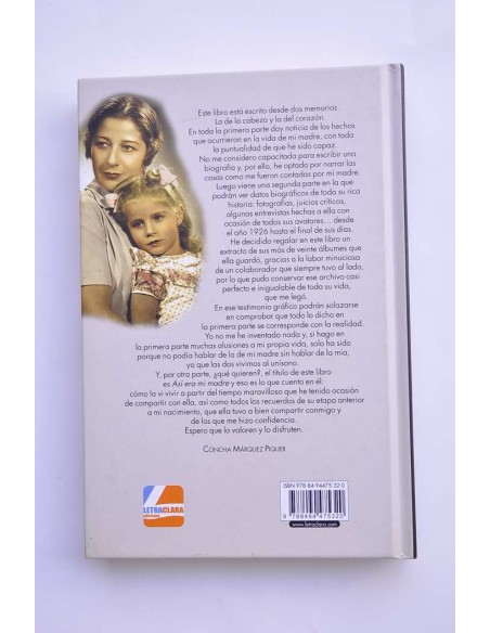 Así era mi madre. Biografía de Doña Concha Piquer