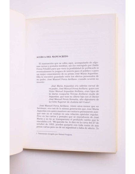 Arguedas. Documentos inéditos