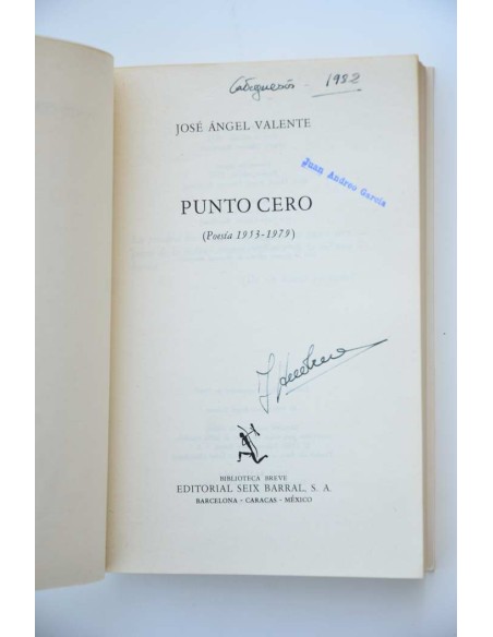 Punto cero. Poesía 1953 - 1979