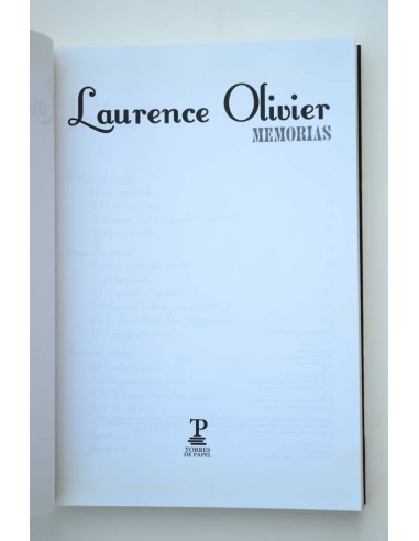 Laurence Olivier. Memorias