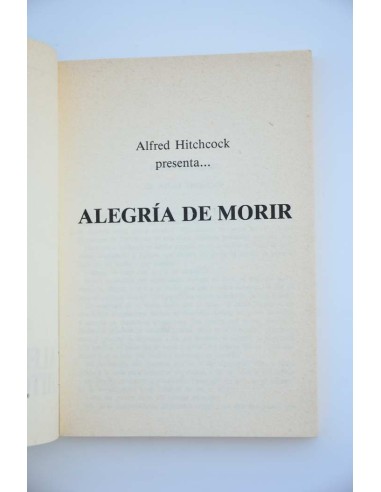 Alfred Hitchcock presenta Alegría de morir