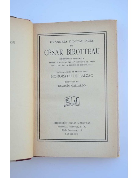 Grandeza y decadencia de César Birotteau