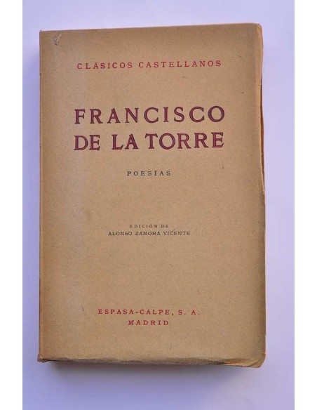 Francisco de La Torre. Poesías