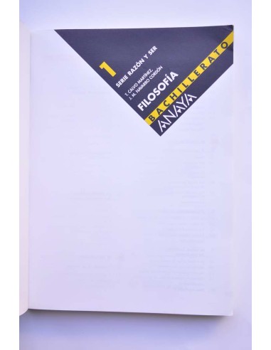 Filosofía. Bachillerato 1