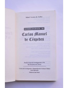 Bibliografía de Carlos Manuel de Céspedes 2