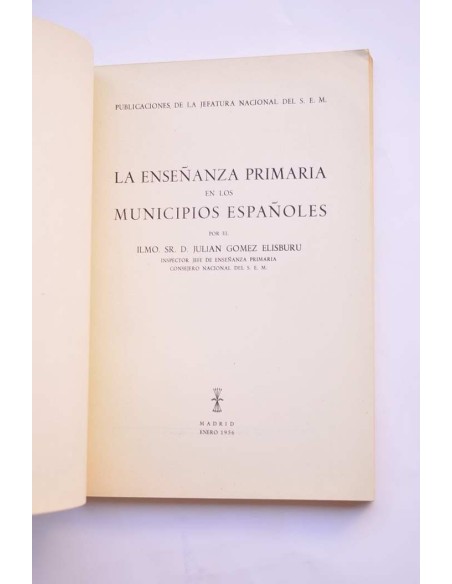 La enseñanza primaria en los municipios españoles
