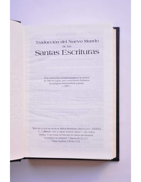 Traducción del Nuevo Mundo de las Santas Escrituras