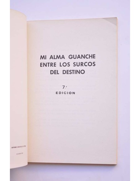 Mi alma guanche entre los surcos del destino