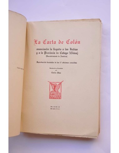 La carta de Colón anunciando la llegada de Las...