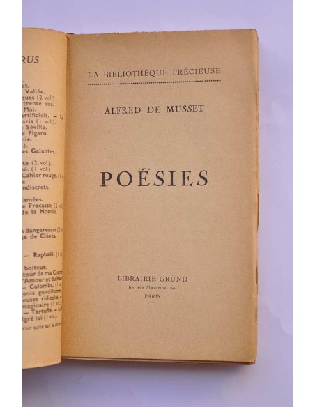Alfred de Musset. Poésies