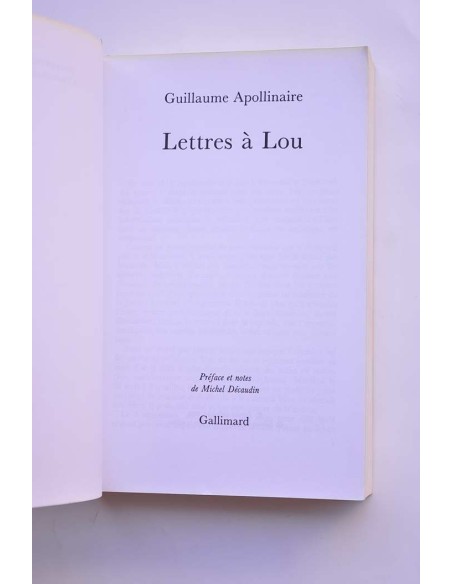 Lettres á Lou
