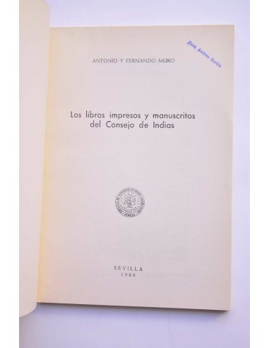 LIbros impresos y manuscritos del Real Consejo...