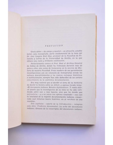 Estudio diplomático del documento indiano