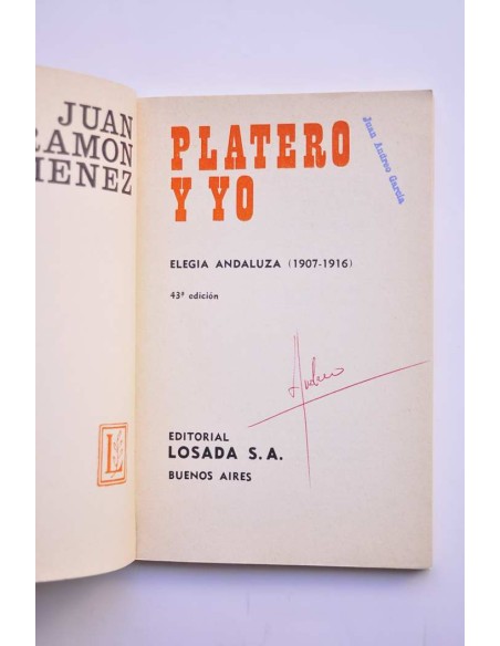 Platero y yo. Elegía andaluza (1907 - 1916)