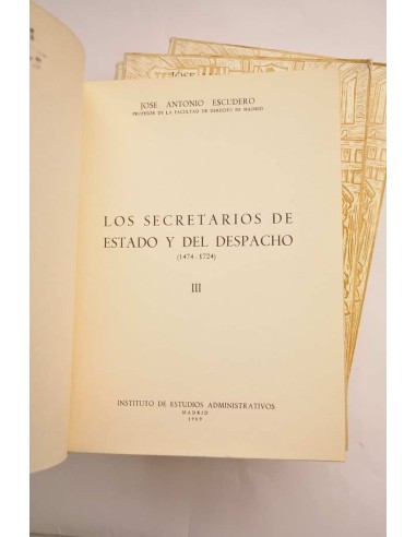 Los secretarios de Estado y del Despacho (1474...