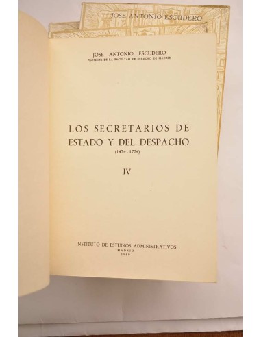 Los secretarios de Estado y del Despacho (1474...