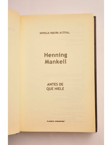 Antes de que hiele