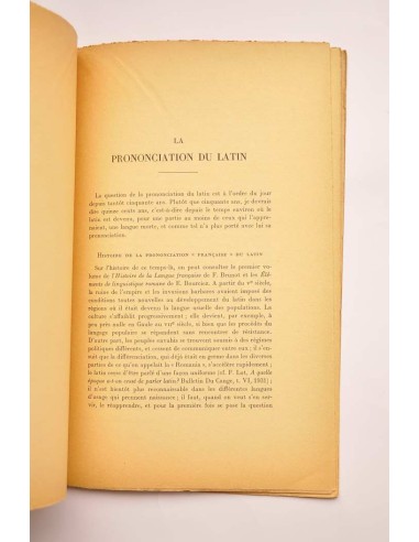 La prononciation du latin (histoire, théorie,...