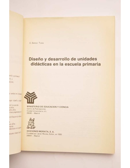 Diseño y desarrollo de unidades didácticas en la escuela primaria