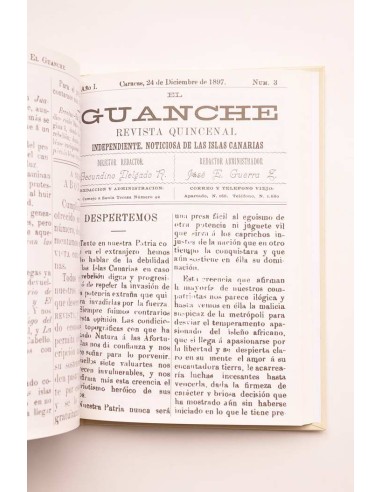 Secundino Delgado en Venezuela. El Guanche inédito