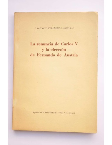La renuncia de Carlos V y la elección de...