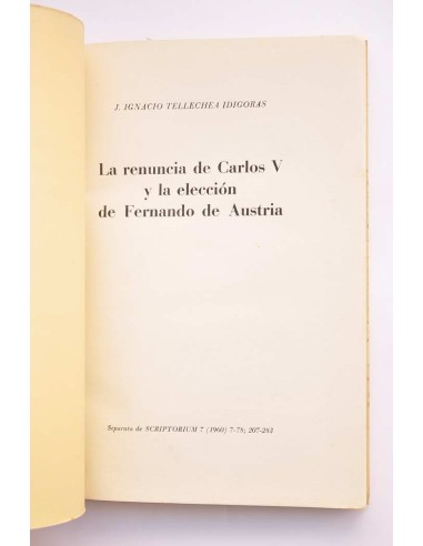 La renuncia de Carlos V y la elección de...
