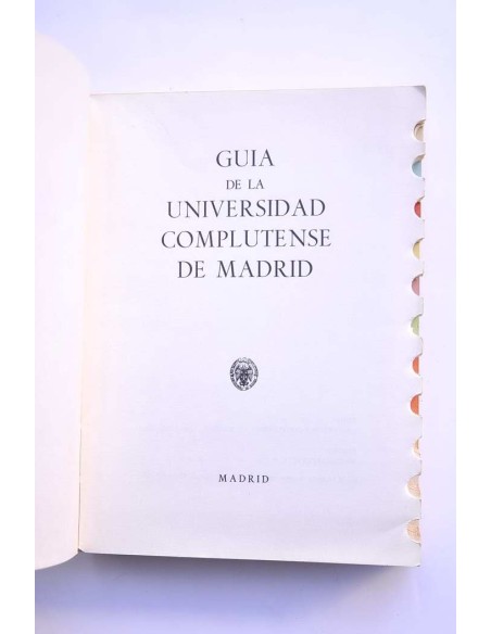 Universidad complutense de Madrid. Guía del curso 1971 - 72