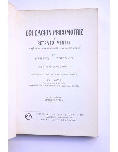 Educación psicomotriz y retraso mental