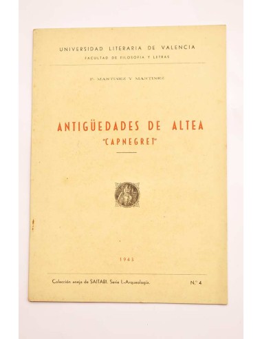 Antigüedades de Altea. Capnegret