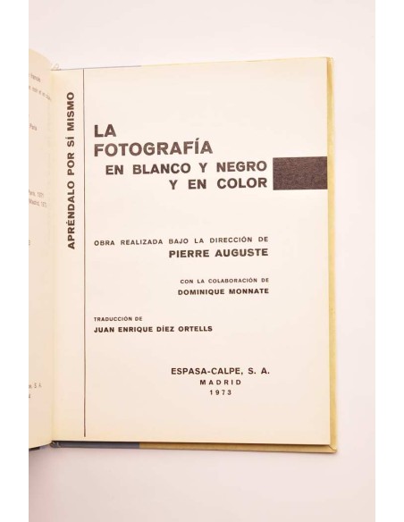 La fotografía en blanco y negro y en color