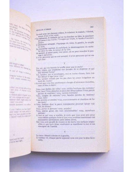 Feuilles d'herbe - Leaves of grass