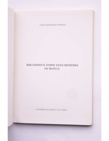 Bibliografía sobre Edad Moderna en Murcia