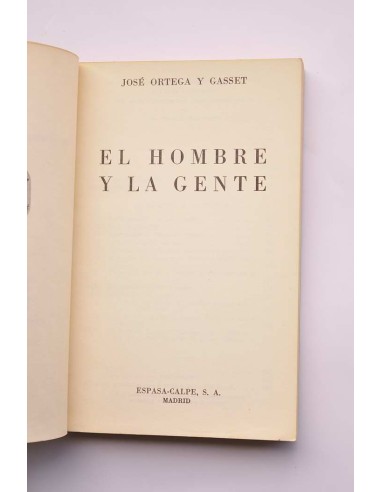 El hombre y la gente