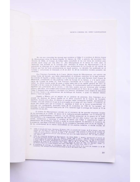 La secreta condena del virrey Alburquerque por Felipe V