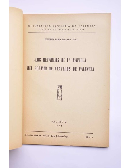 Los retablos de la Capilla del Gremio de Plateros de Valencia