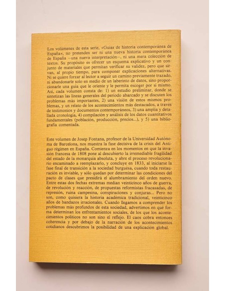 La crisis del Antiguo régimen. 1808 - 1833