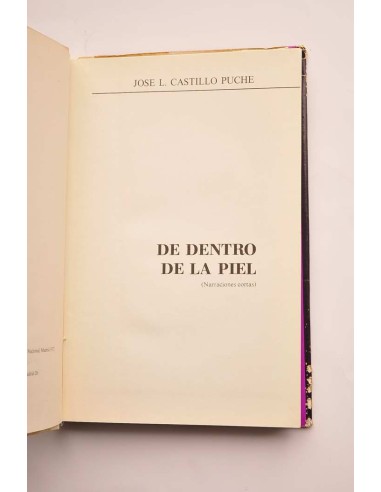 Dentro de la piel (narraciones cortas)