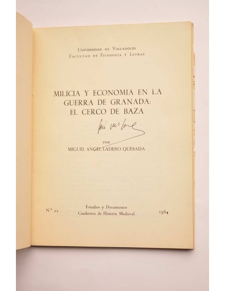Milicia y economía en la guerra de Granada: el cerco de Baza