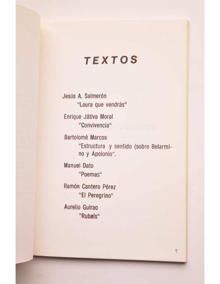 La sierpe y el laud. Revista de literatura. nº 5. 1985. Textos