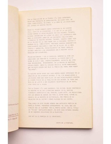 La sierpe y el laud. Revista de literatura. nº...