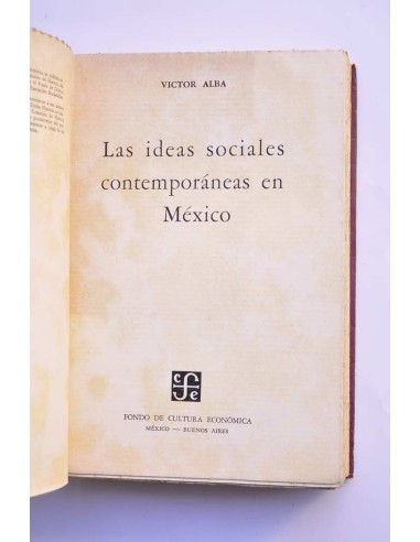 Las ideas sociales contemporáneas en México