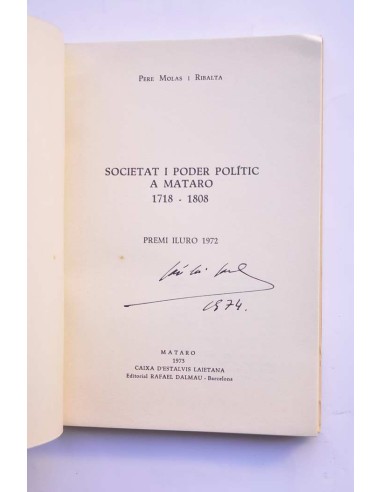 Societat i poder polític a Mataro (1718 - 1808)