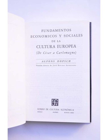 Fundamentos económicos y sociales de la cultura...