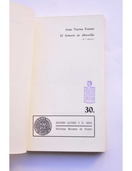 El señorío de Abanilla