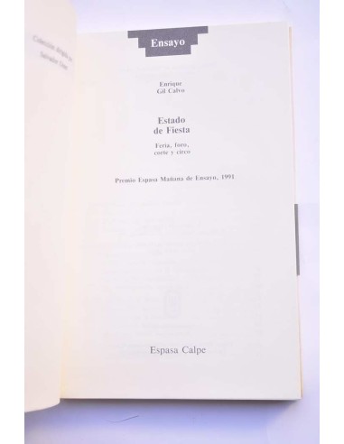 Estado de fiesta. Feria, foro, corte y circo