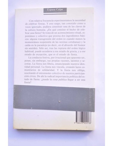 Estado de fiesta. Feria, foro, corte y circo