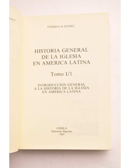 Historia general de la Iglesia Latina. Tomo I/. Introducción general