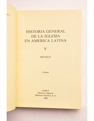 Historia general de la Iglesia Latina. Tomo V....